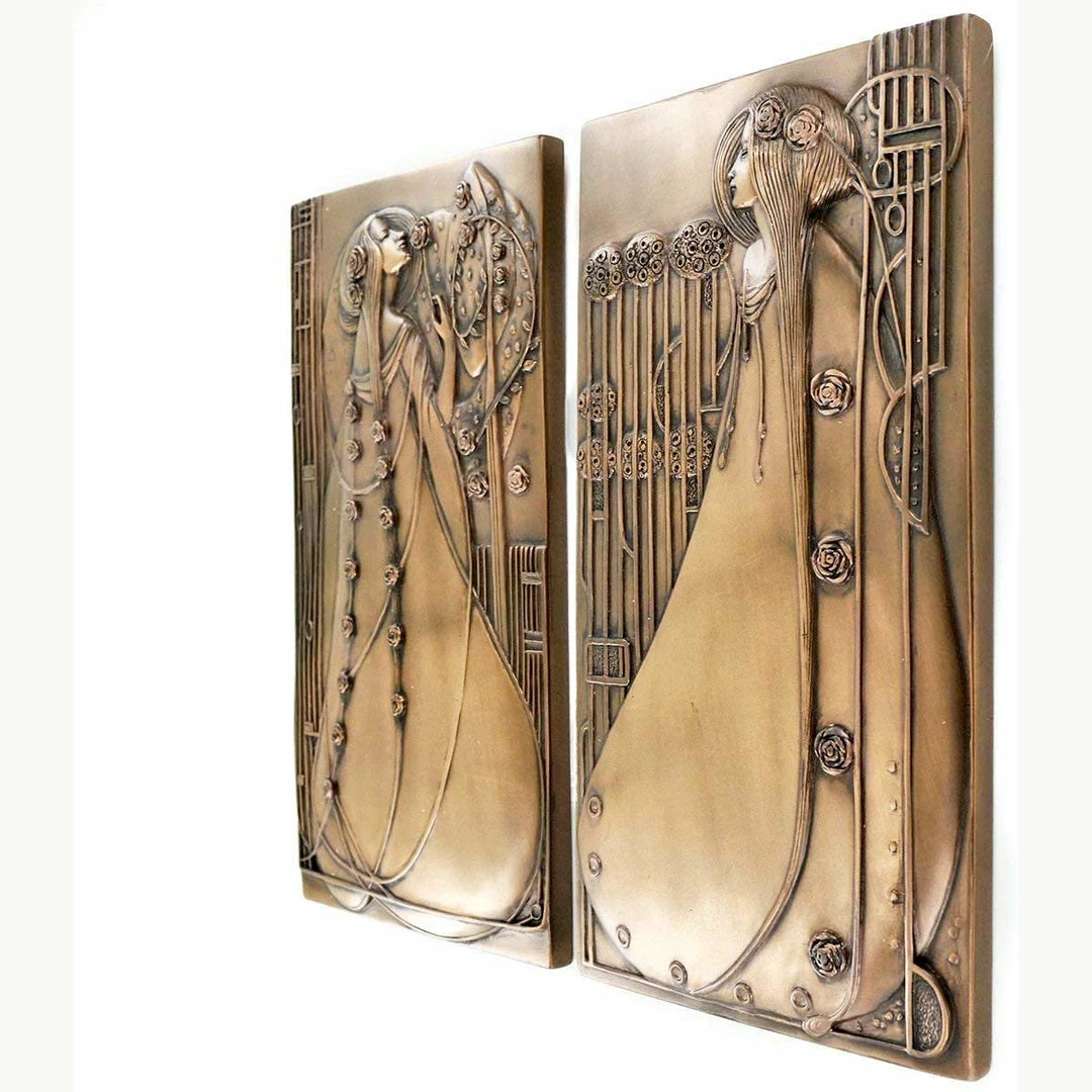 Flash Sale π Fiesta Studios Charles Rennie Mackintosh Style Pair Of Wall Plaques 𧨠6 Fiesta Studios Charles Rennie Mackintosh Style Pair Of Wall Plaques