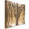 Fiesta Studios Charles Rennie Mackintosh Style Pair Of Wall Plaques