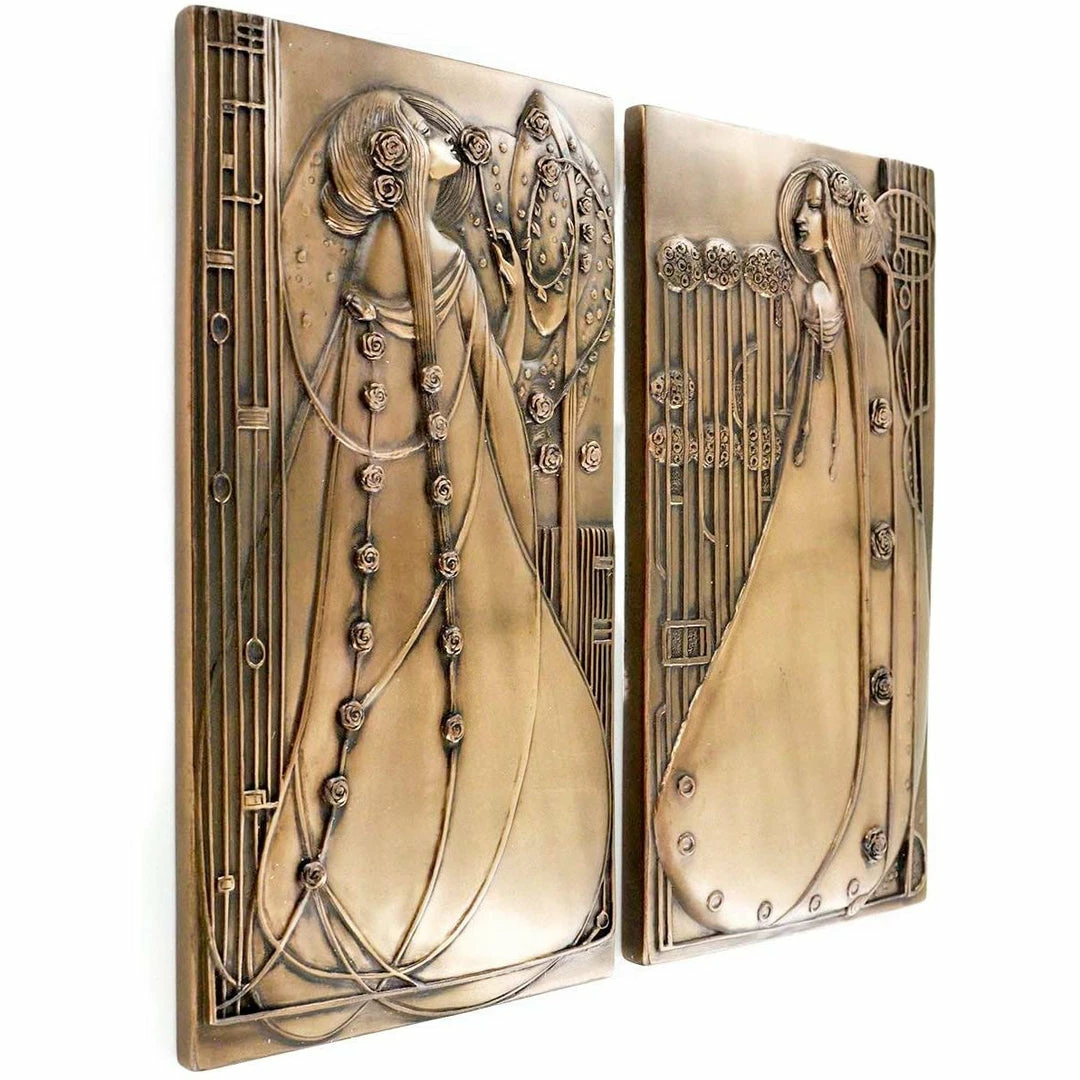 Flash Sale π Fiesta Studios Charles Rennie Mackintosh Style Pair Of Wall Plaques 𧨠3 Fiesta Studios Charles Rennie Mackintosh Style Pair Of Wall Plaques