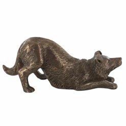 Fiesta Studios Border Collie Dog Figure Cold Cast Bronze By Beauchamp Bronze