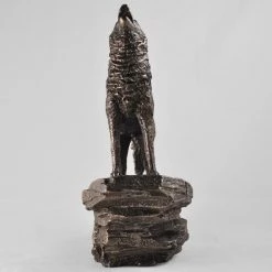 Fiesta Studios Howling Wolf Figure Cold Cast Bronze By Beauchamp Bronze