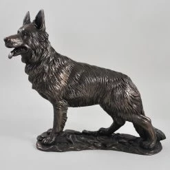 Fiesta Studios Standing German Shepherd Dog Figure Cold Cast Bronze By Beauchamp Bronze