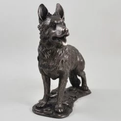 Fiesta Studios Standing German Shepherd Dog Figure Cold Cast Bronze By Beauchamp Bronze