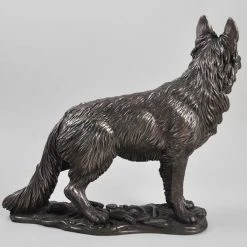 Fiesta Studios Standing German Shepherd Dog Figure Cold Cast Bronze By Beauchamp Bronze