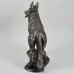 Fiesta Studios Standing German Shepherd Dog Figure Cold Cast Bronze By Beauchamp Bronze