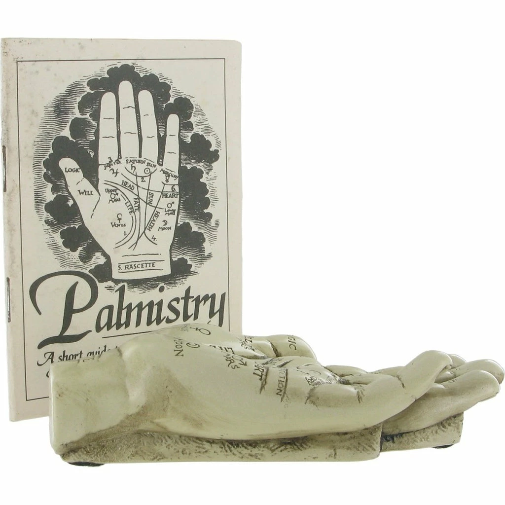 Cheap ❤️ Fiesta Studios Palmistry Hand Ornament With Reading Instruction Booklet 12.5cm ❤️ 3 Fiesta Studios Palmistry Hand Ornament With Reading Instruction Booklet 12.5cm