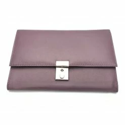 Golunski Leather Lockable Travel Wallet & Passport Holder In Grape - Deep Purple