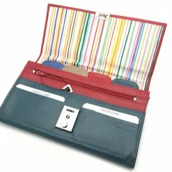 Golunski Leather Lockable Travel Wallet & Passport Holder Multicoloured