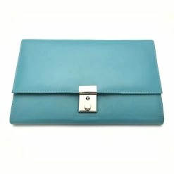 Golunski Leather Lockable Travel Wallet & Passport Holder In Sea Blue