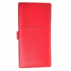 Golunski Leather Travel Wallet & Passport Holder With Tab Closure In Red