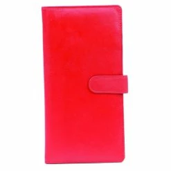 Golunski Leather Travel Wallet & Passport Holder With Tab Closure In Red