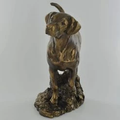 Fiesta Studios Labrador Bronze Effect Sculpture By David Geenty
