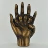 Fiesta Studios Bronze Effect Hands Entwined Ornament Couple Holding Hands Figure