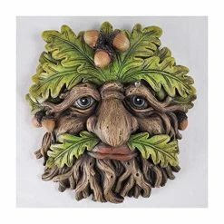Fiesta Studios Tree Ent Face Wall Plaque Trunkcorn Garden, Greenman
