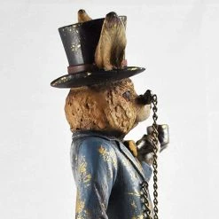Fiesta Studios Gentleman Rabbit Statue Unique Novelty Decor Figure Dapper Animal Range
