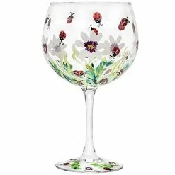 Lesser & Pavey Hand Painted Ladybird Gin Glass By Lynsey Johnstone Gin Glasses