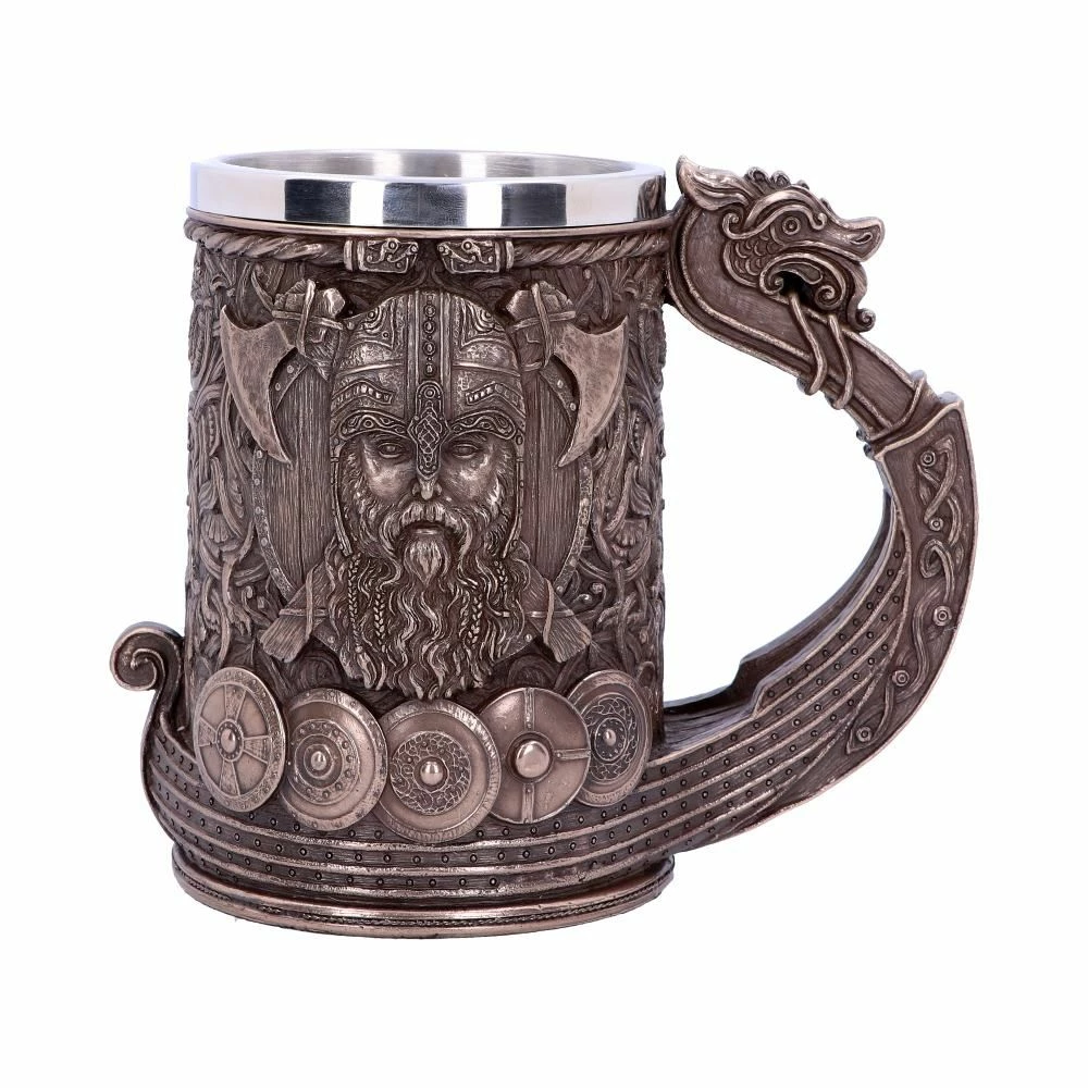 Best Sale ⌛ Nemesis Now Viking Tankard Drakkar Dragon Boat With Lining 💯 3 Nemesis Now Viking Tankard Drakkar Dragon Boat With Lining