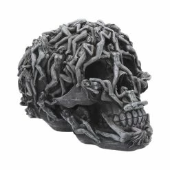 Nemesis Now Hell's Desire Skull Figurine In Grey