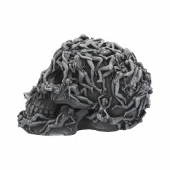 Nemesis Now Hell's Desire Skull Figurine In Grey