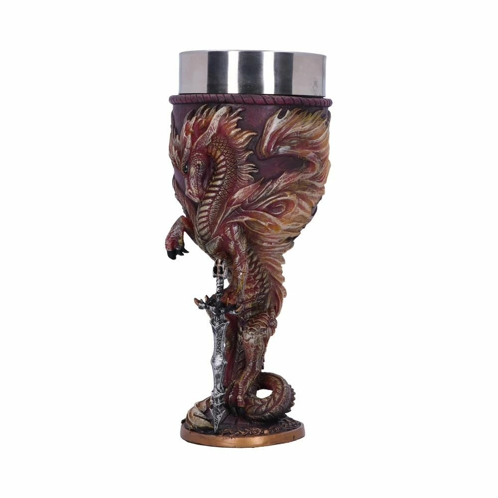 New ๐ Nemesis Now Flame Blade Red Fire Dragon Goblet With Liner ๐ 6 Nemesis Now Flame Blade Red Fire Dragon Goblet With Liner