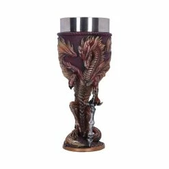 New ๐ Nemesis Now Flame Blade Red Fire Dragon Goblet With Liner ๐ 12 Nemesis Now Flame Blade Red Fire Dragon Goblet With Liner