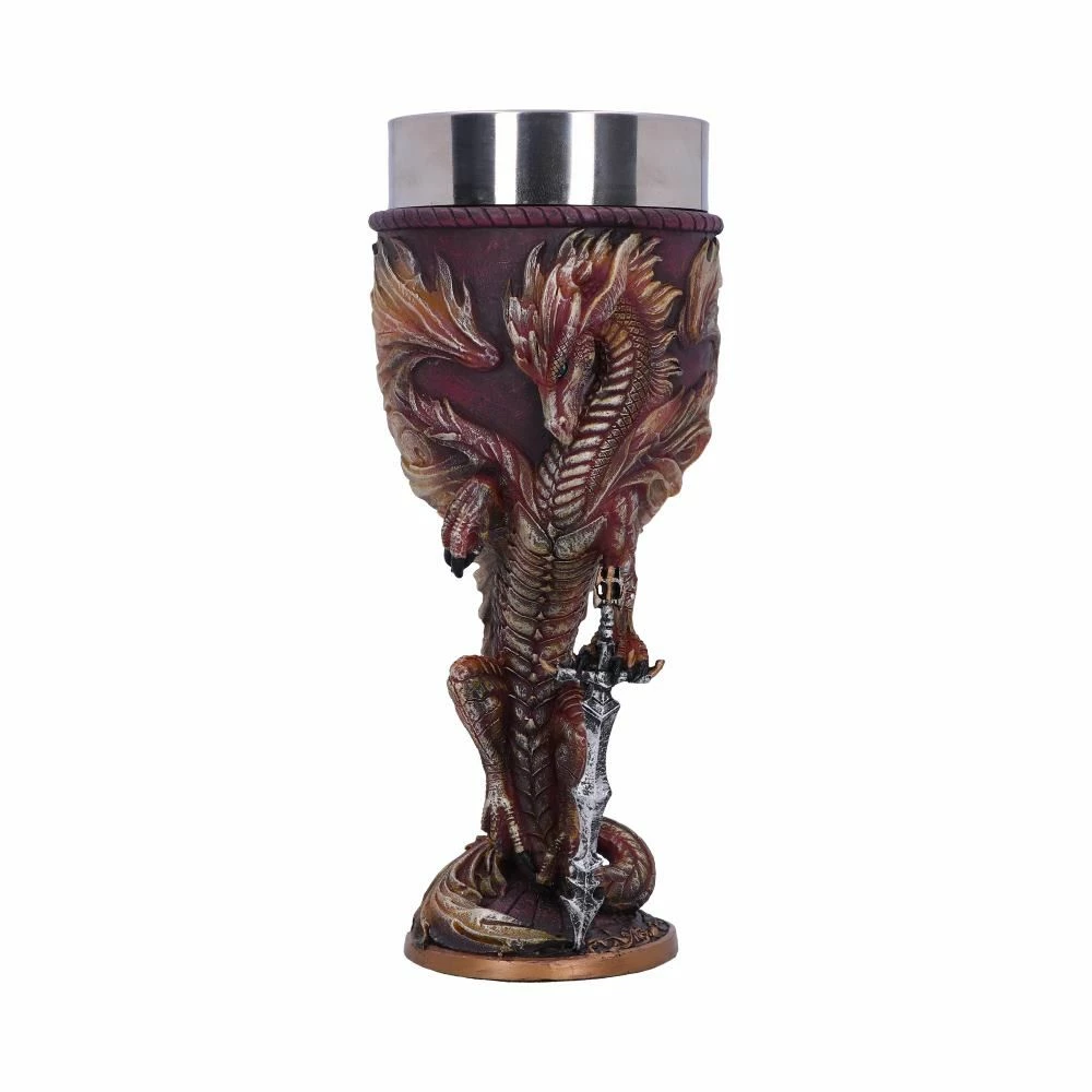 New ๐ Nemesis Now Flame Blade Red Fire Dragon Goblet With Liner ๐ 5 Nemesis Now Flame Blade Red Fire Dragon Goblet With Liner