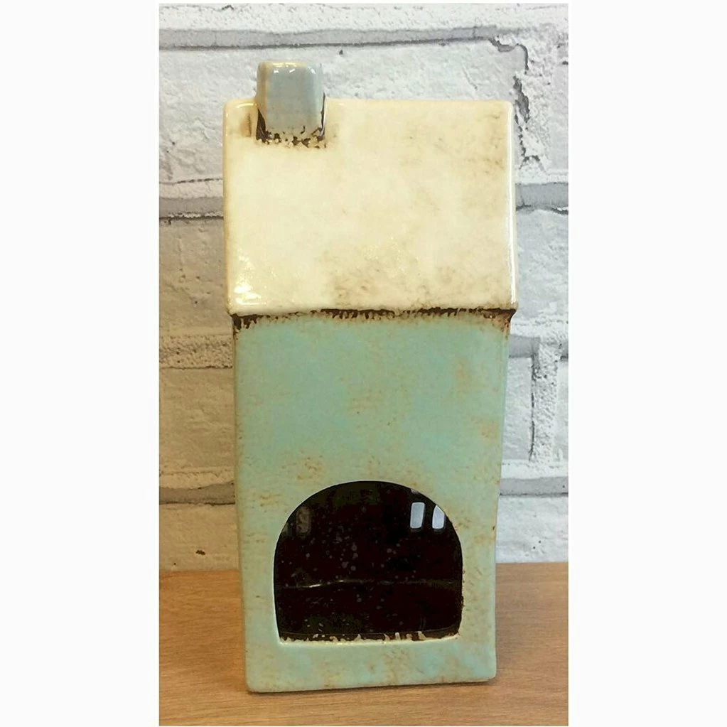 Promo โจ Joe Davies Shudehill Giftware Village Pottery Tall Light Sea Green Town House Tea Light Holder ๐ 4 Joe Davies Shudehill Giftware Village Pottery Tall Light Sea Green Town House Tea Light Holder