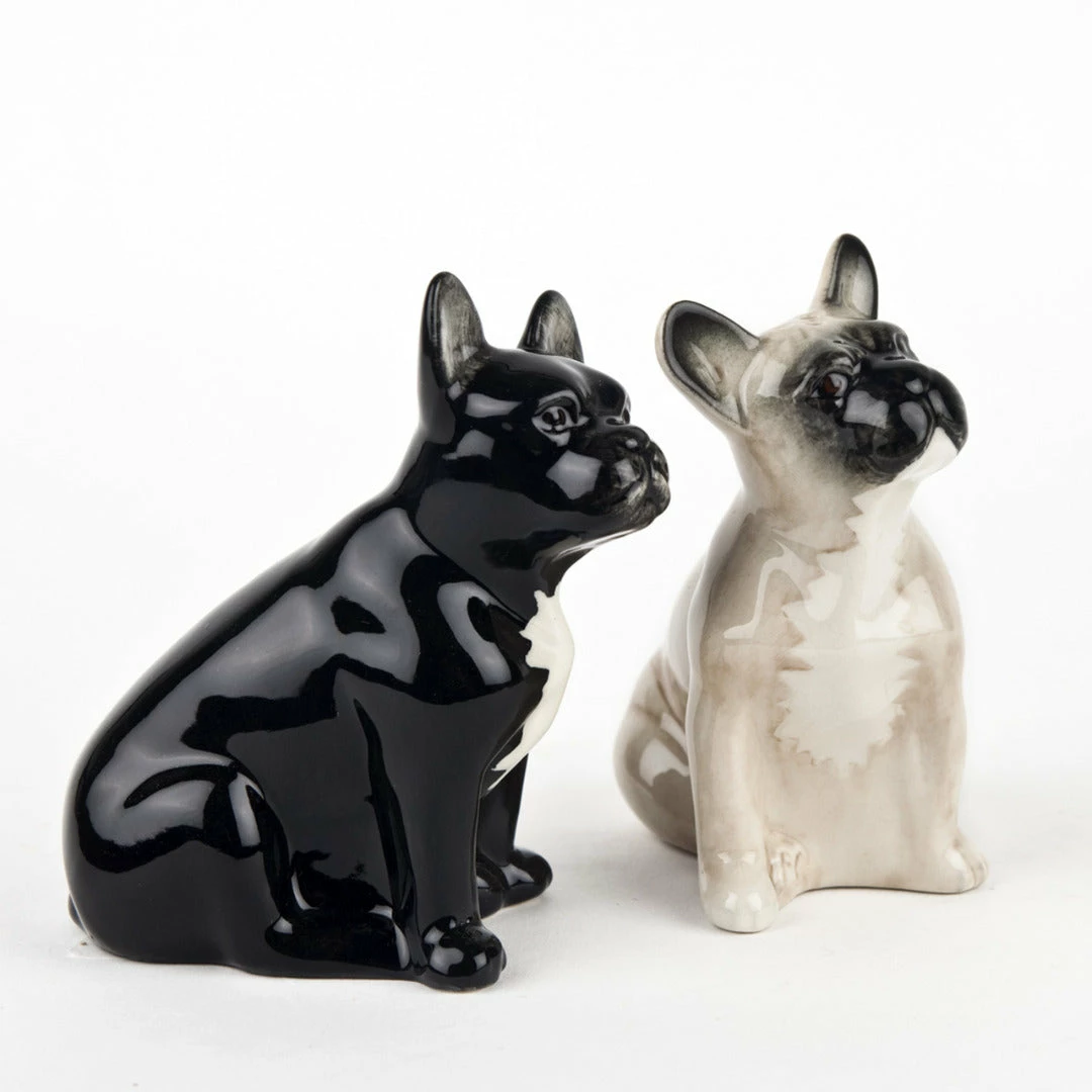 Top 10 ๐ฅ Quail Ceramics French Bulldog Fawn & Black Salt & Pepper Shakers ๐ฅฐ 6 Quail Ceramics French Bulldog Fawn & Black Salt & Pepper Shakers