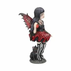 Nemesis Now Hazel Fairy Figurine With Black Cat Little Shadows Collection