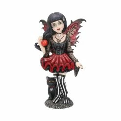 Nemesis Now Hazel Fairy Figurine With Black Cat Little Shadows Collection