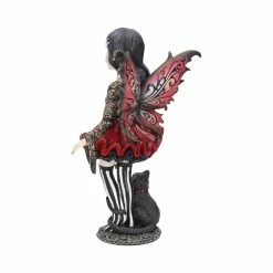 Nemesis Now Hazel Fairy Figurine With Black Cat Little Shadows Collection