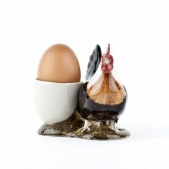 Quail Ceramics Dorking Hen With Egg Cup