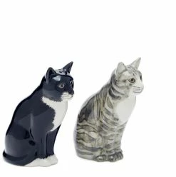 Quail Ceramics Sadie & Smartie Cat Salt & Pepper Shakers