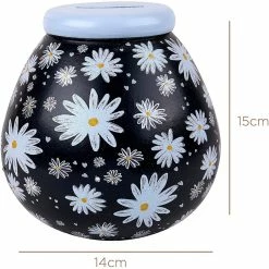 Money Boxes Pot Of Dreams Daisy Flower Pattern Money Pot Smash To Open