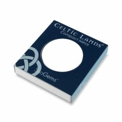 Sea Gems Compact Mirror Enamelled Scottish Thistle Design