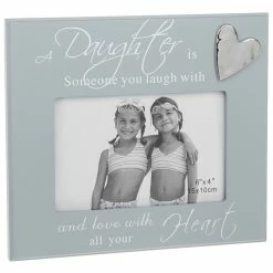 Joe Davies Daughter Photo Frame In Grey Wood Holds 4 X 6 Inch Photo Shudehill Giftware