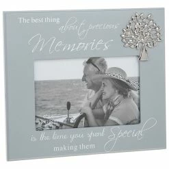 Joe Davies Memories Photo Frame In Grey Wood Holds 4 X 6 Inch Photo