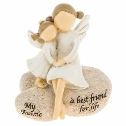 Joe Davies Shudehill Giftware My Auntie A Best Friend For Life Sentimental Pebble Angel Figure