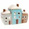 Joe Davies Village Pottery Three House Tea Light Holder