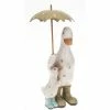 Joe Davies Shudehill Giftware Mummy & Baby Duck Ornament Polka Dot Blue & Green With Umbrella Davids Ducks Range