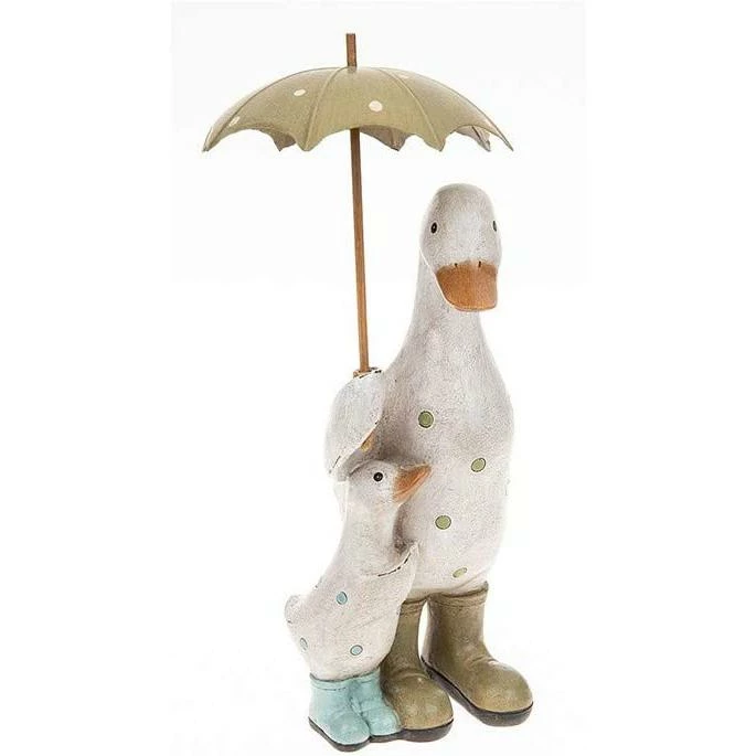 Brand new π Joe Davies Shudehill Giftware Mummy & Baby Duck Ornament Polka Dot Blue & Green With Umbrella Davids Ducks Range π 3 Joe Davies Shudehill Giftware Mummy & Baby Duck Ornament Polka Dot Blue & Green With Umbrella Davids Ducks Range