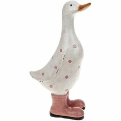 Joe Davies Duck Ornament Pink Polka Dot Davids Ducks Range Large