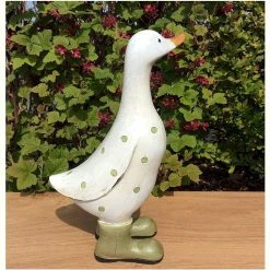 Joe Davies Duck Ornament Green Polka Dot Davids Ducks Range Large