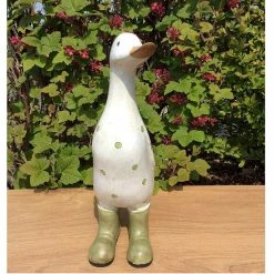 Joe Davies Duck Ornament Green Polka Dot Davids Ducks Range Large