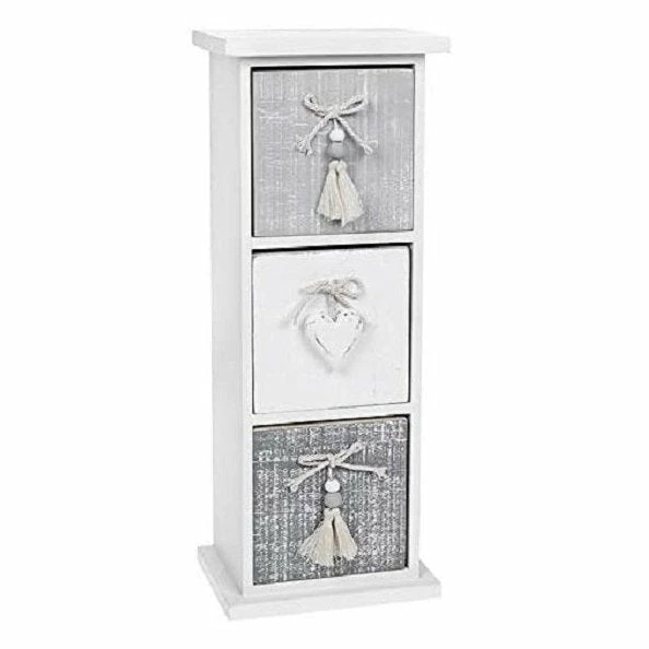 Deals ๐งจ Joe Davies Shudehill Giftware White & Grey Three Drawer Chest 32 Cm X 12 Cm X 12 Cm ๐ฅฐ 3 Joe Davies Shudehill Giftware White & Grey Three Drawer Chest 32 Cm X 12 Cm X 12 Cm