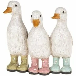 Joe Davies Trio Of Ducks In Polka Dot Wellingtons Davids Ducks Range Shudehill Giftware