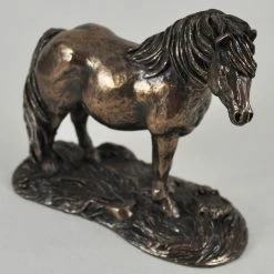 Fiesta Studios Shetland Pony Figure By Harriet Glen Cold Cast Bronze
