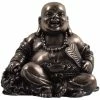 Fiesta Studios Happy Buddha Sitting Laughing In Cold Cast Bronze