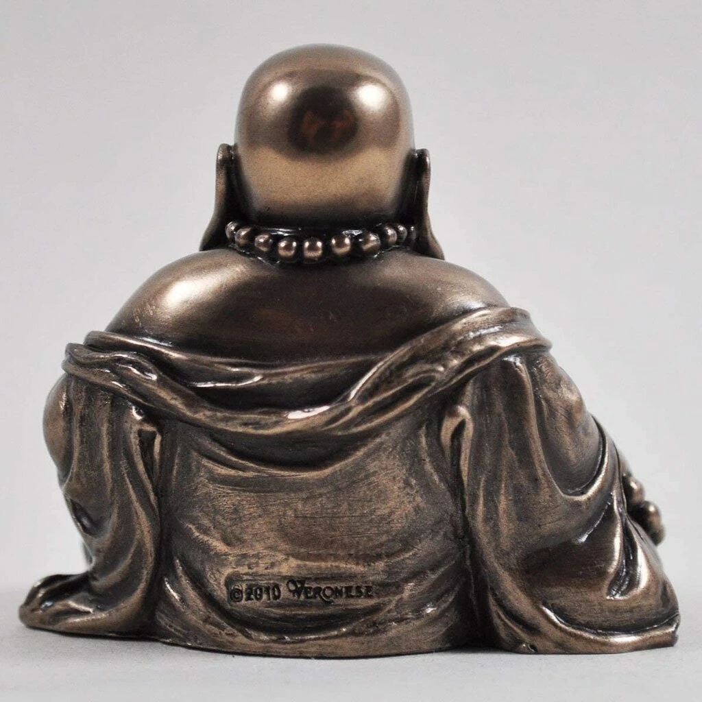 Flash Sale 😍 Fiesta Studios Happy Buddha Sitting Laughing In Cold Cast Bronze ✨ 4 Fiesta Studios Happy Buddha Sitting Laughing In Cold Cast Bronze