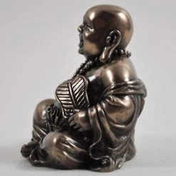 Flash Sale 😍 Fiesta Studios Happy Buddha Sitting Laughing In Cold Cast Bronze ✨ 11 Fiesta Studios Happy Buddha Sitting Laughing In Cold Cast Bronze